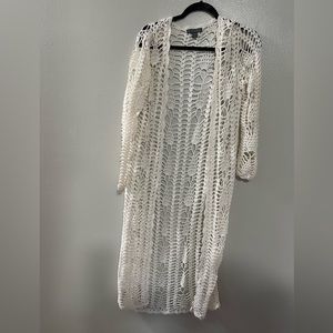 Kendall and Kylie long boho white sweater. Like new